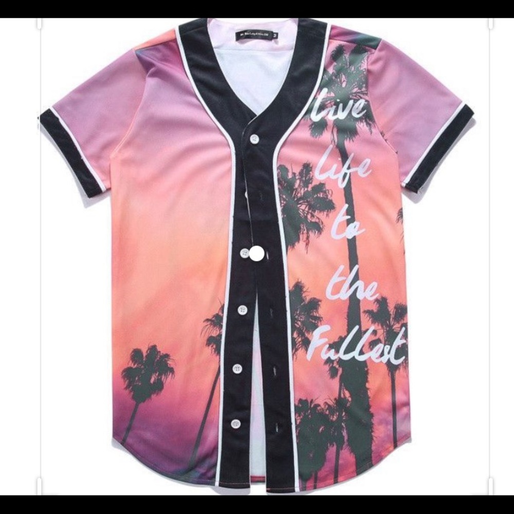 Baseball button up shirt